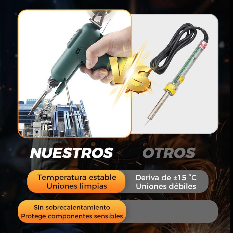 Soldador Eléctrico de Alta Eficiencia + Careta para soldar