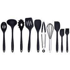 Jogo De Utensílios De Cozinha De Silicone (Kit 12 Peças)