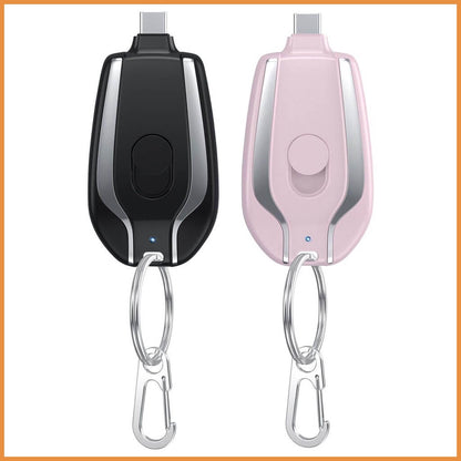 Mini carregador portátil chaveiro